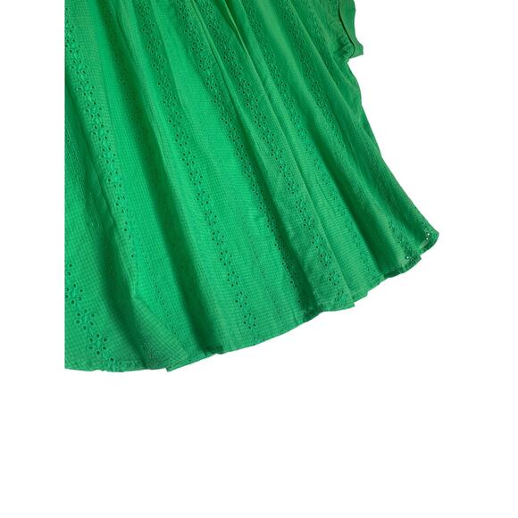 Lane Bryant NWT Green Embroidered Eyelet Blouse-Size 22 - Picture 8 of 10